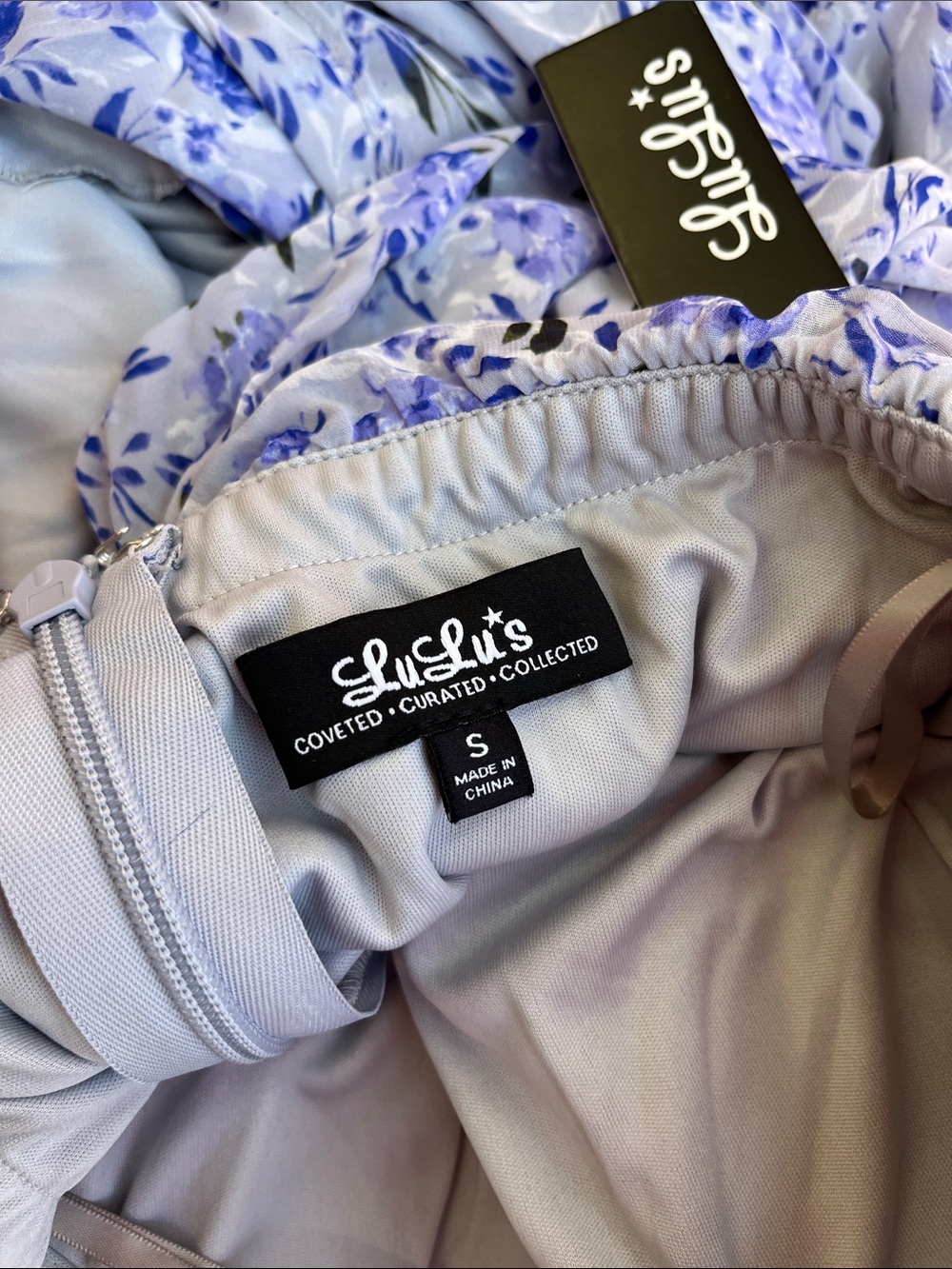 NEW! Lulu's Strapless Floral Maxi Dress - Picture 9 of 10